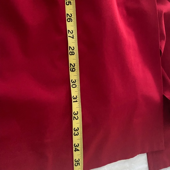 London Fog Women's Vibrant Red Trench Coat - Picture 5 of 6